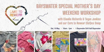 Mother’s Day Weekend Workshop: Upcycle and Repair with Patches + Clothing Swap