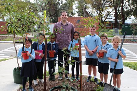 City prioritises shading kids on their way to school