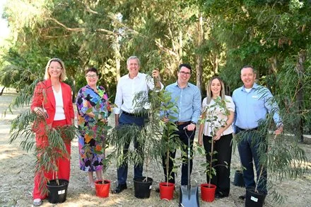 City breaks ground on new urban forest at Riverside Gardens