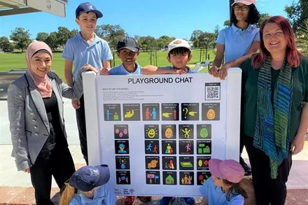 Perth’s first communications board added to Maylands playground