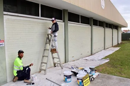 Community buildings painted as part of local stimulus package