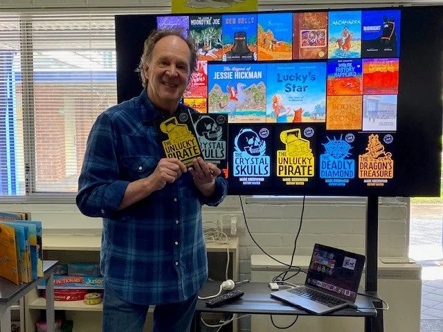 Book Week 2026 - Author Mark Greenwood with students from Maylands Primary School