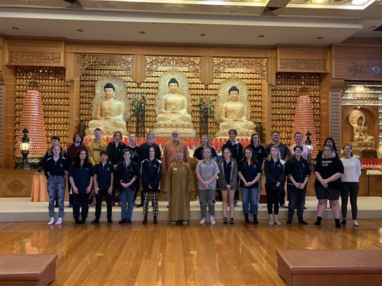 Venerable Miao Li with Bold Park Community School